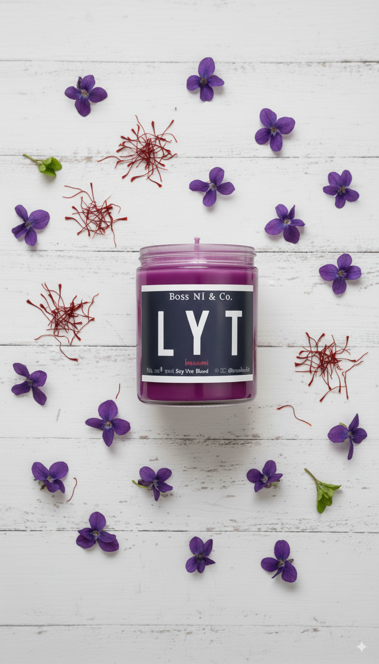 Seductive Black Violet and Saffron